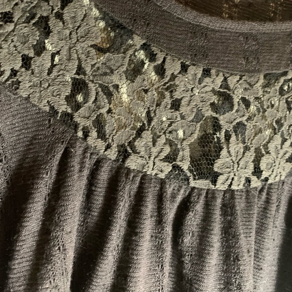 Free people babydoll lace top layered black - Picture 2 of 3